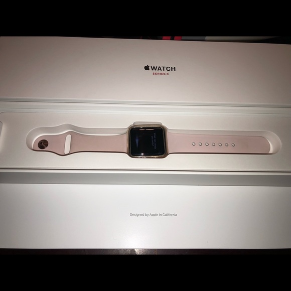apple watch series 3 38mm pink sand band